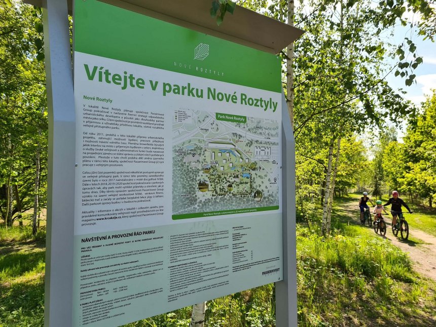 Park Nové Roztyly je otevřený veřejnosti