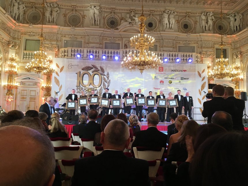 The ceremony "Českých 100 Nejlepších" 2018 at the Prague Castle